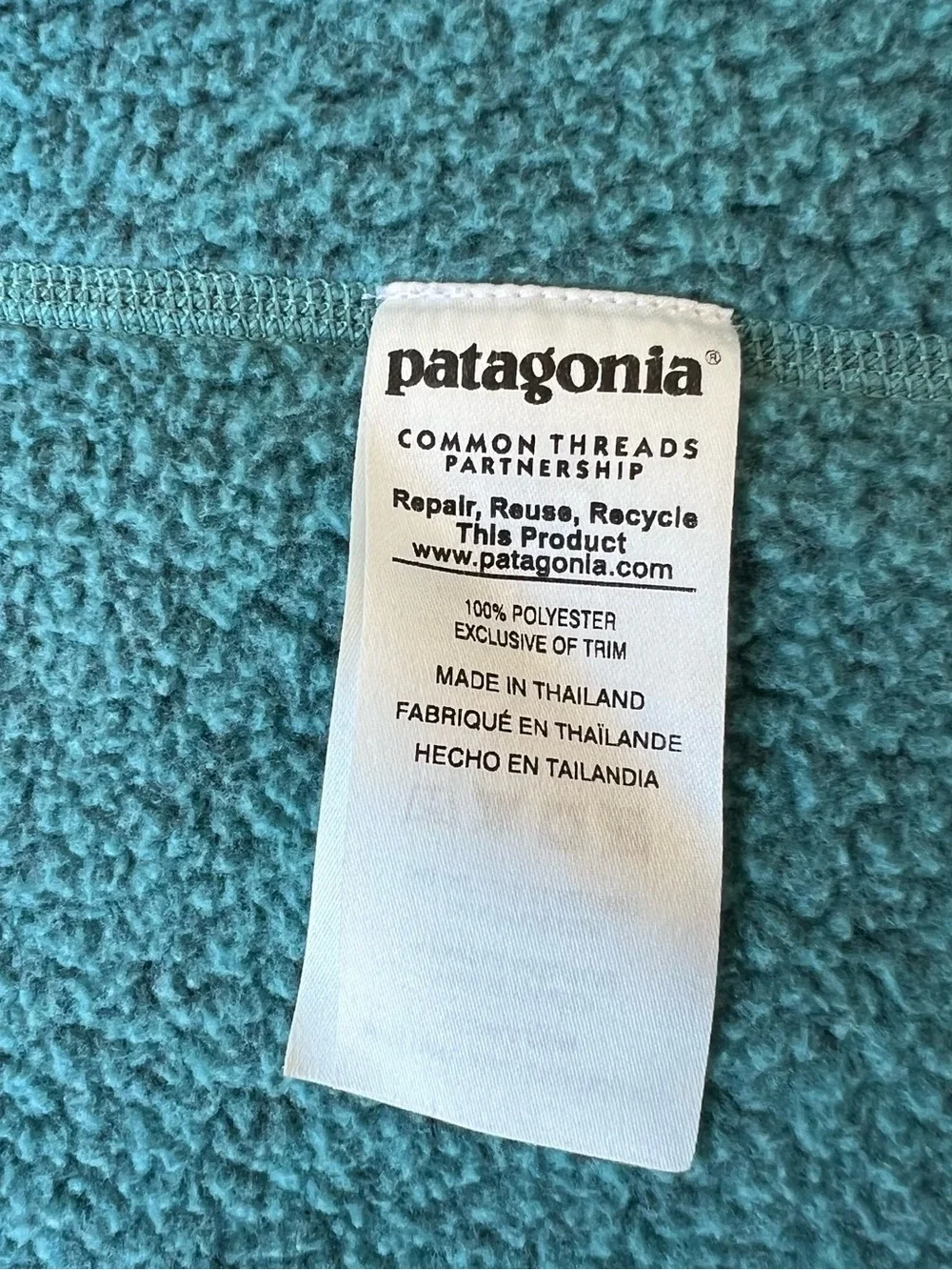 Patagonia Better Sweater Dark Speckled Teal Women’s Size Medium